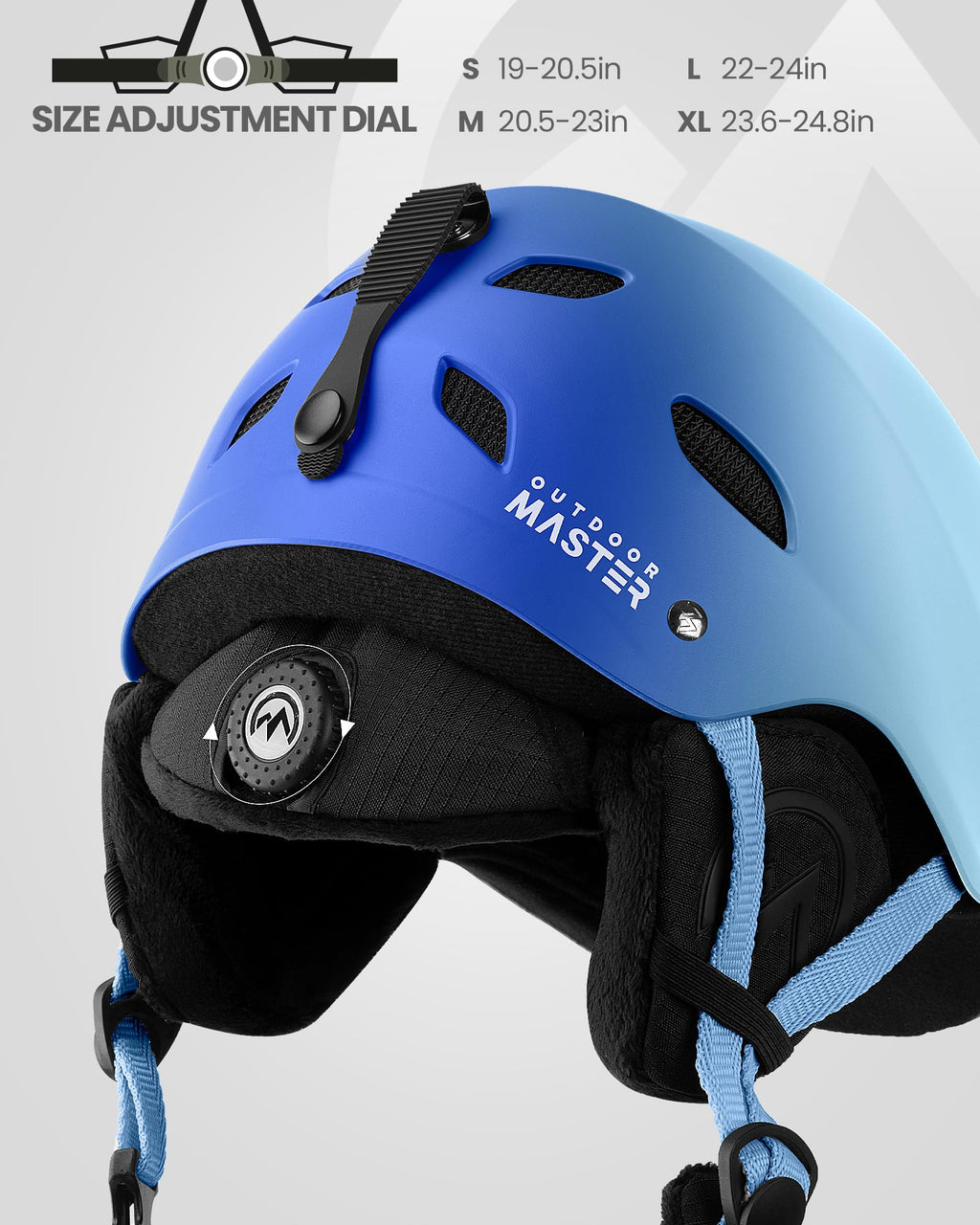 OutdoorMaster Kelvin Ski Helmet - Snowboard Helmet for Men, Women & Youth