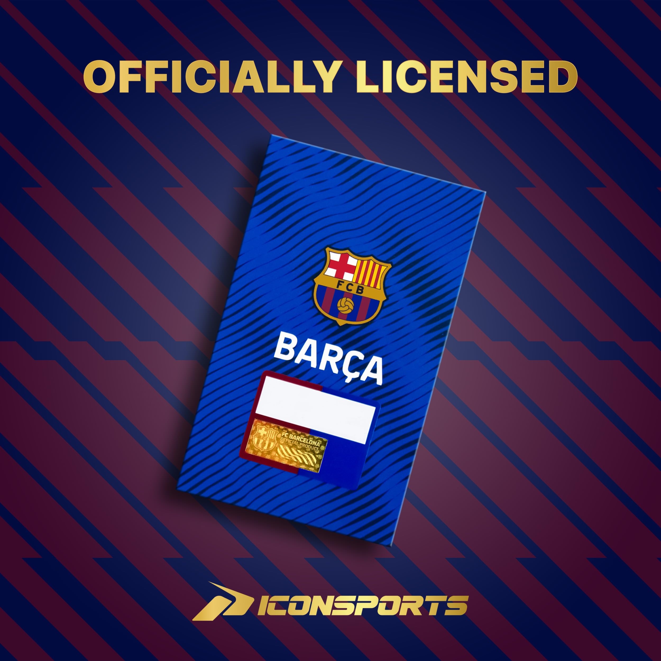 Icon Sports Officially Licensed FC Barcelona Soccer Track Jacket - Unisex Adult