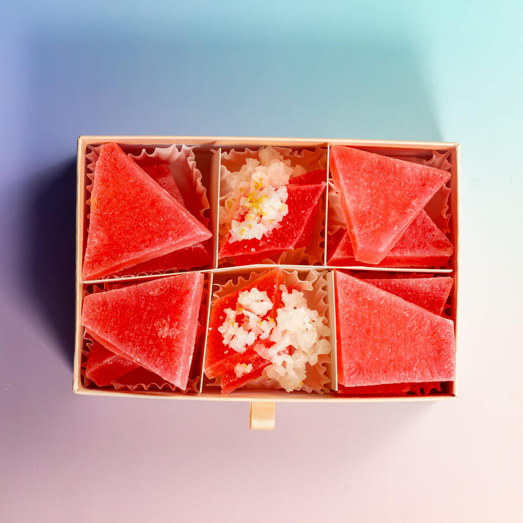 Silky Gem - Edible Lychee Flavored Aurora Crystal Candy, 8-10 pieces, Kohakutou, Edible Gem, Vegan, Gluten Free, ASMR