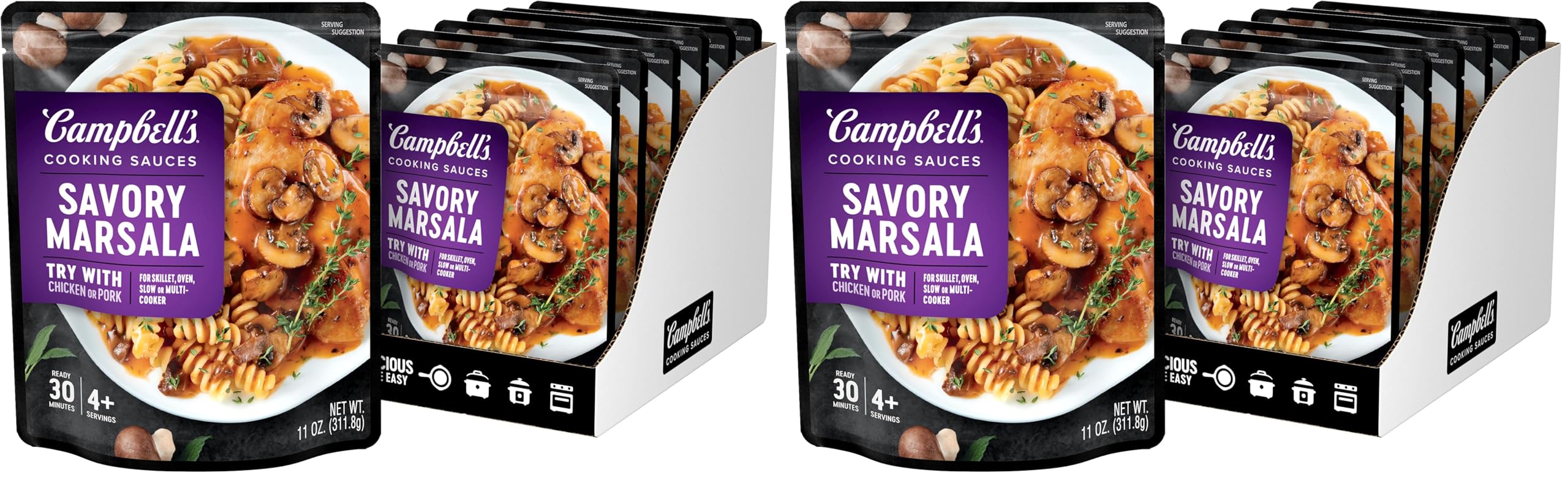 Campbell's Cooking Sauces, Hearty Beef Stew, 12 Oz Pouch