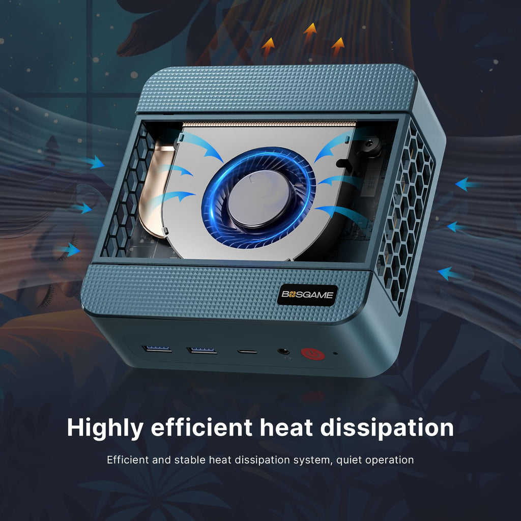BOSGAME P2 Plus Mini PC, Intel Alder Lake Core I7 12700H W 11 Pro Mini Computers, USB4(Support Thunderbolt 4), 32GB DDR4, 512GB NVMe SSD, Dual 2.5GbE LAN, WiFi 6E, Bluetooth 5.2