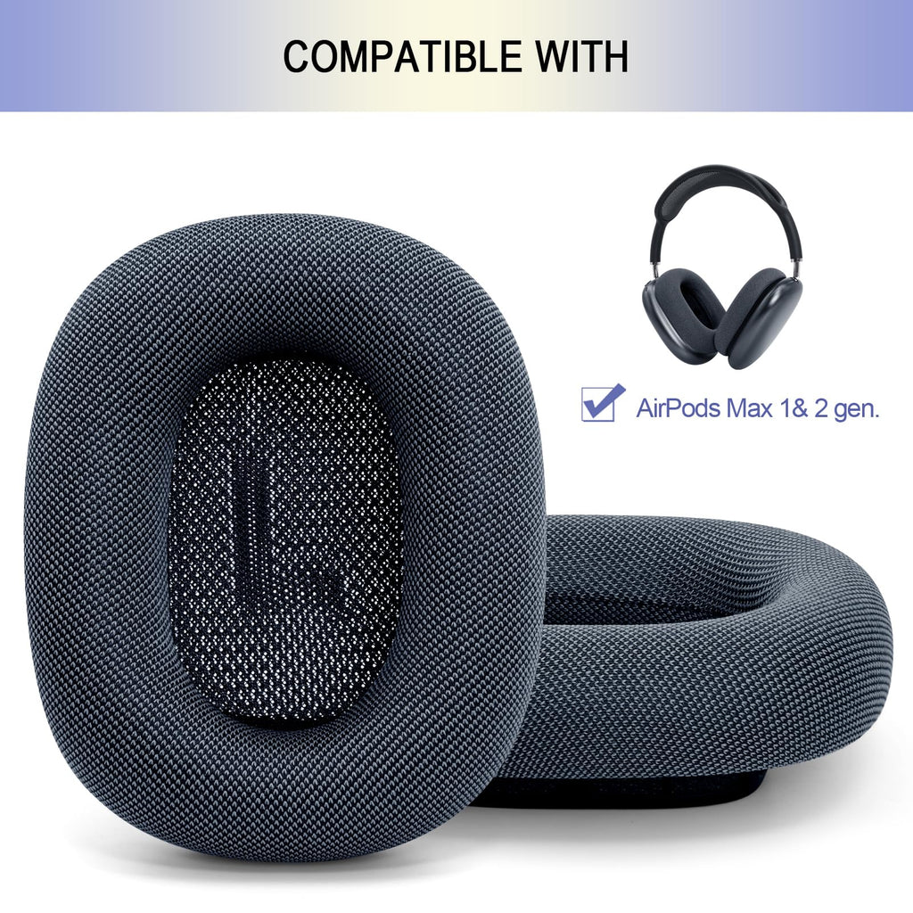 Ear Cushions for AirPods Max - Mesh Fabric Ear Cups Cover Replacement - Upgraded Cushion for Apple Air Pods Max Headphones (Green)