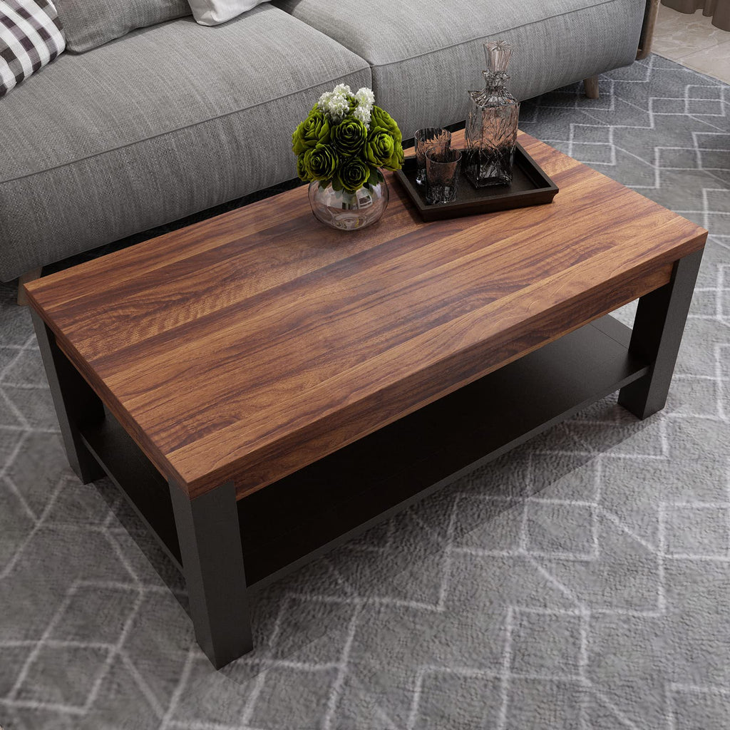 Decotalk Wood Contact Paper Wood Grain Contact Paper for Countertops Walnut Wood Countertop Vinyl Wrap Peel and Stick Wallpaper Dark Brown Wood Self Adhesive Contact Papers for Cabinets 12x120 inch