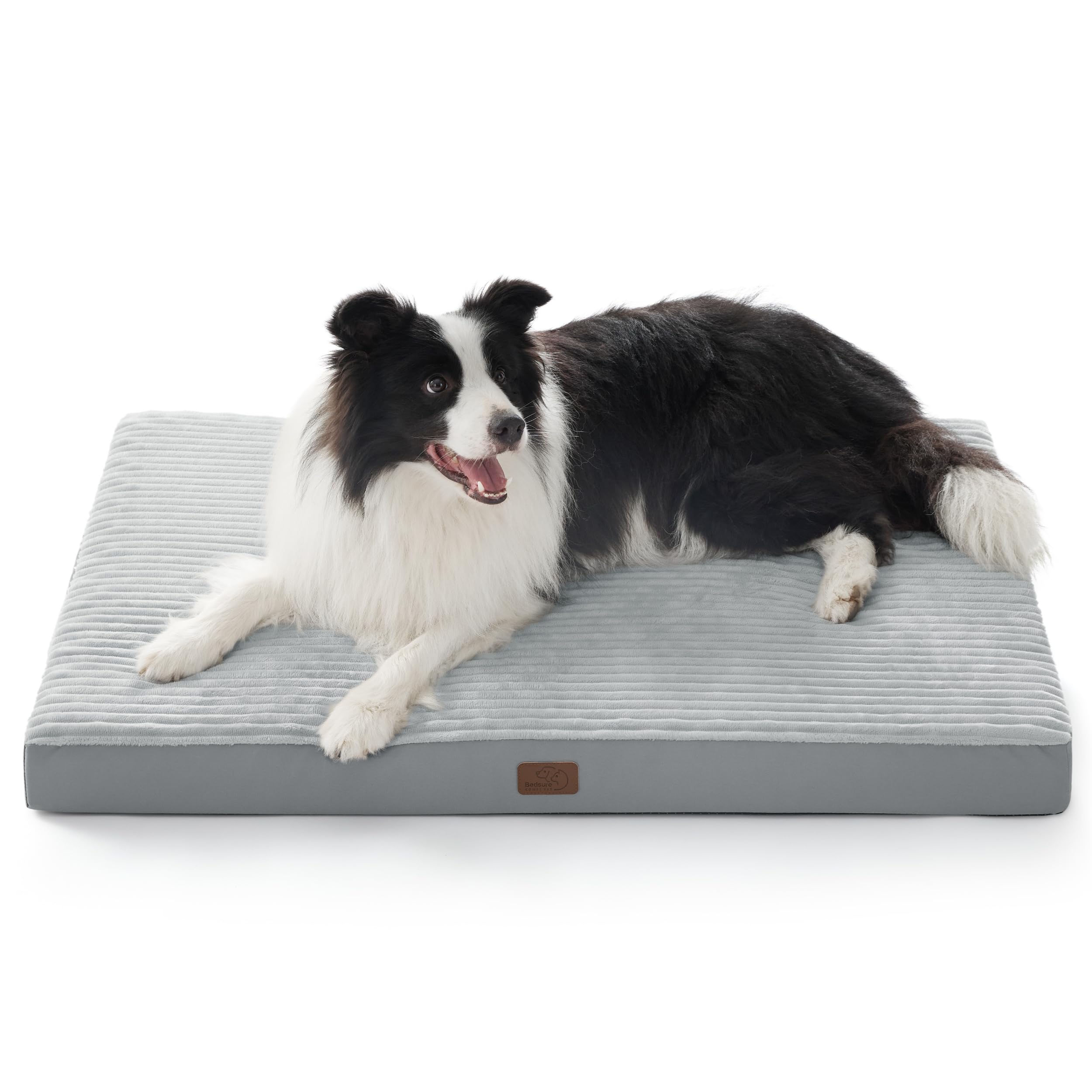 Bedsure ComfyFleece Dog Bed for Small Dogs - Orthopedic Pet Beds with Removable Washable Cover, NOT Waterproof Egg Crate Foam Puppy Mat, Suitable for Pet Up to 20 lbs, 23"x17"x2.8", NOT for Chewers