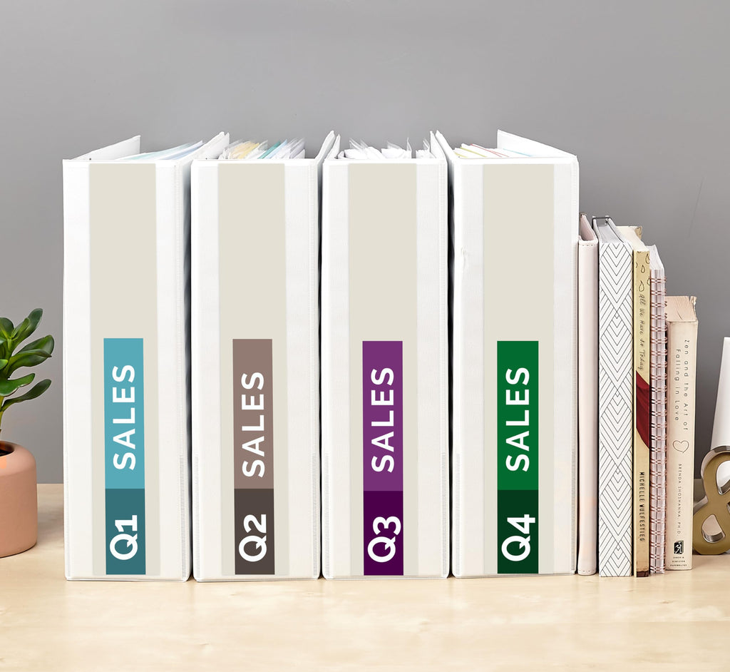 Avery Standard View 3 Ring Binders, 0.5" Round Rings, 100-Sheet Capacity, 0.7 Inch Wide Spine, White Binders, Ideal for Lightweight Organization and Occasional Referencing (12-Pack of 05706)