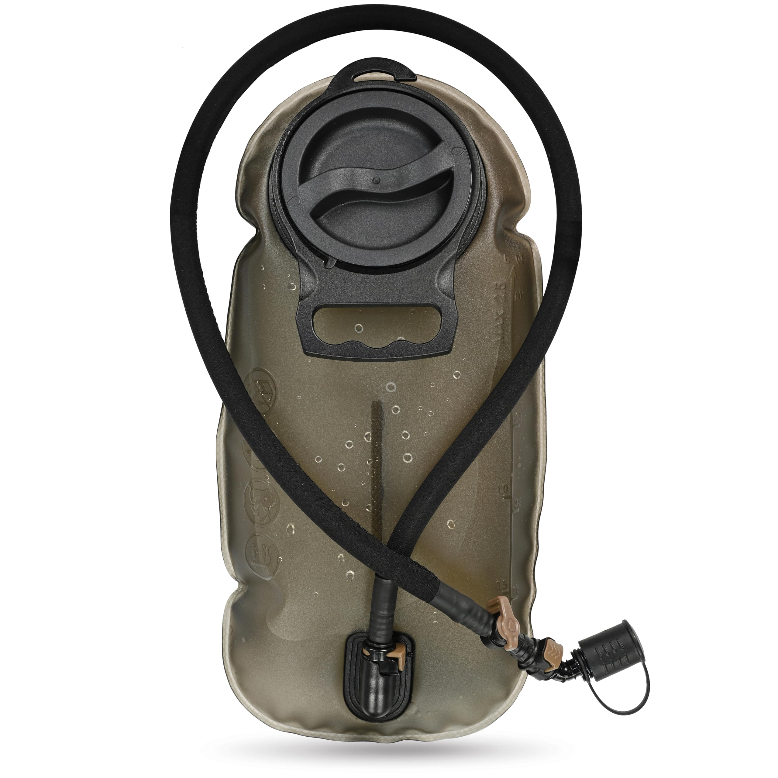 MARCHWAY 2L/2.5L/3L TPU Hydration Bladder, Ultra Durable Water Reservoir Bag with Insulated Tube for Hydration Pack for Cycling, Hiking, Running, Climbing, Biking