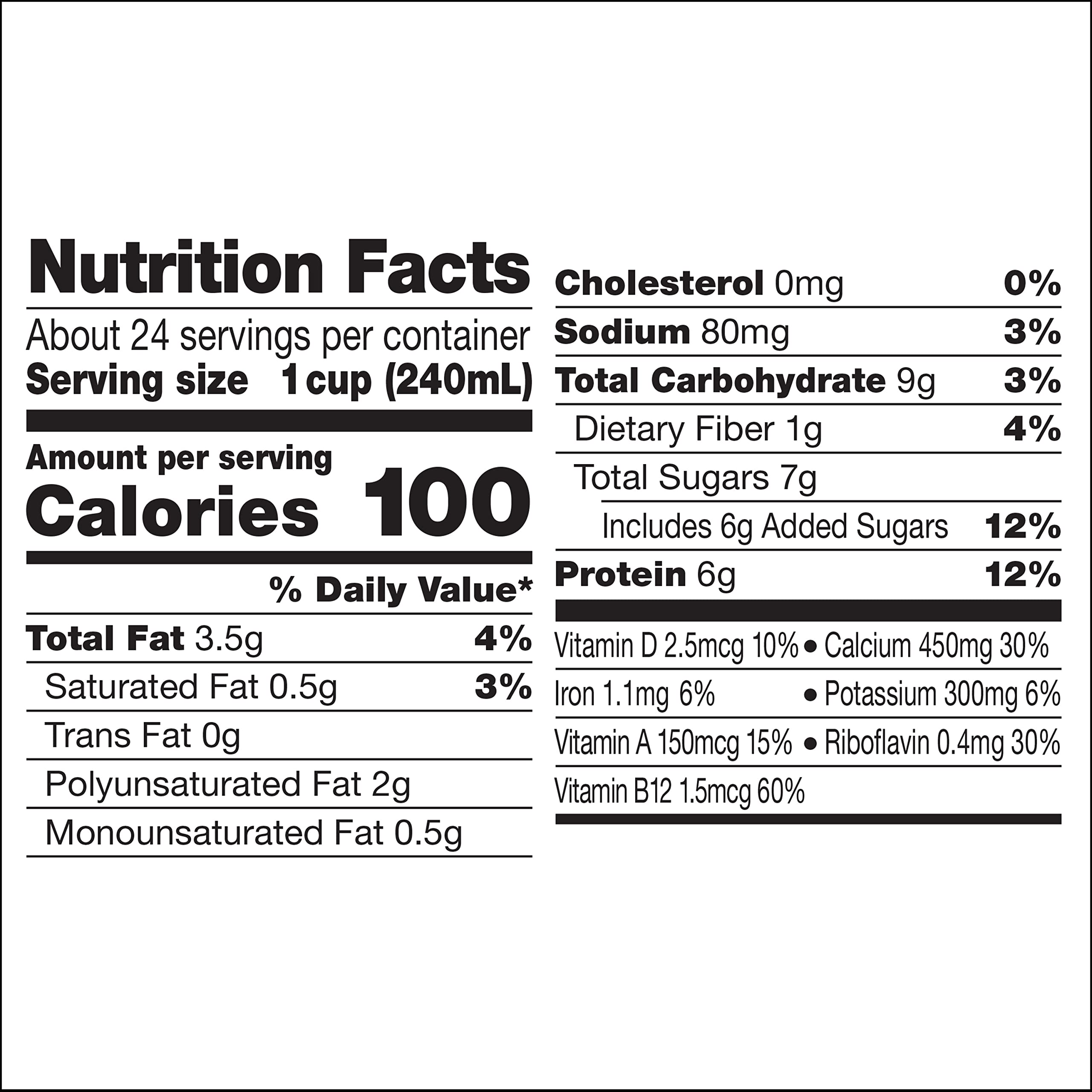Silk Almond Milk, Vanilla, 8 Ounce (Pack of 12)