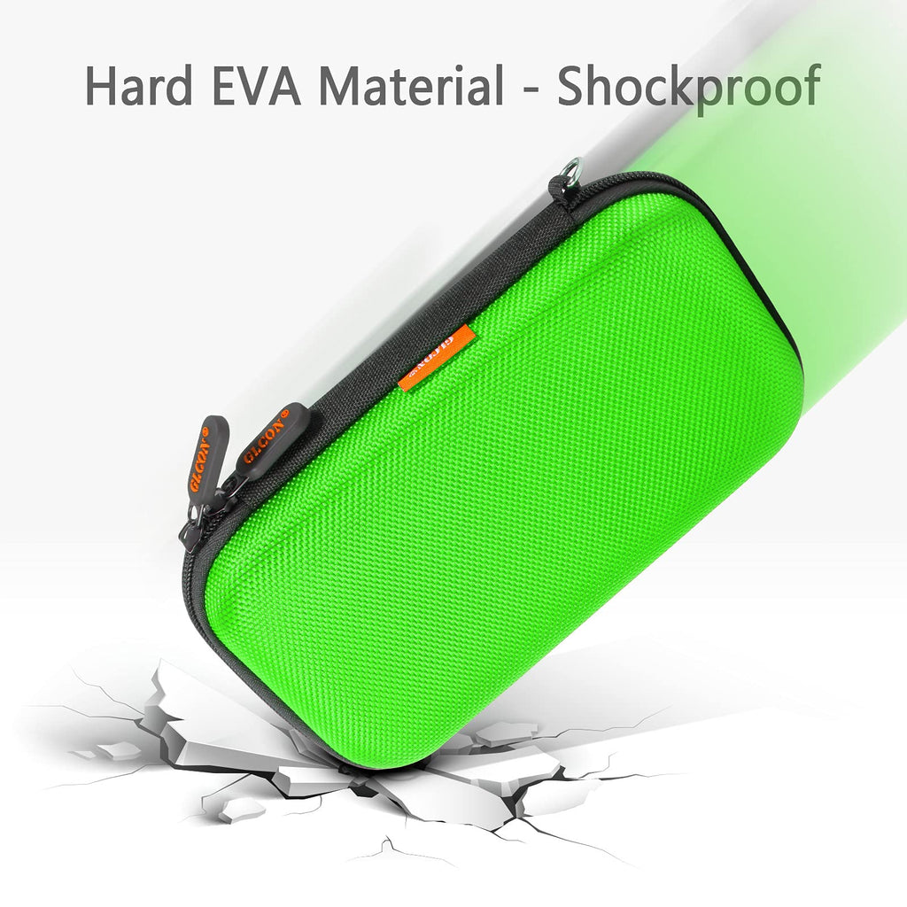External Hard Drive Case - GLCON Shockproof EVA Carrying Case for WD My Passport Element Seagate Expansion Backup Toshiba 1TB 2TB 4TB - High Protection Portable Travel Electronic Power Bank Bag
