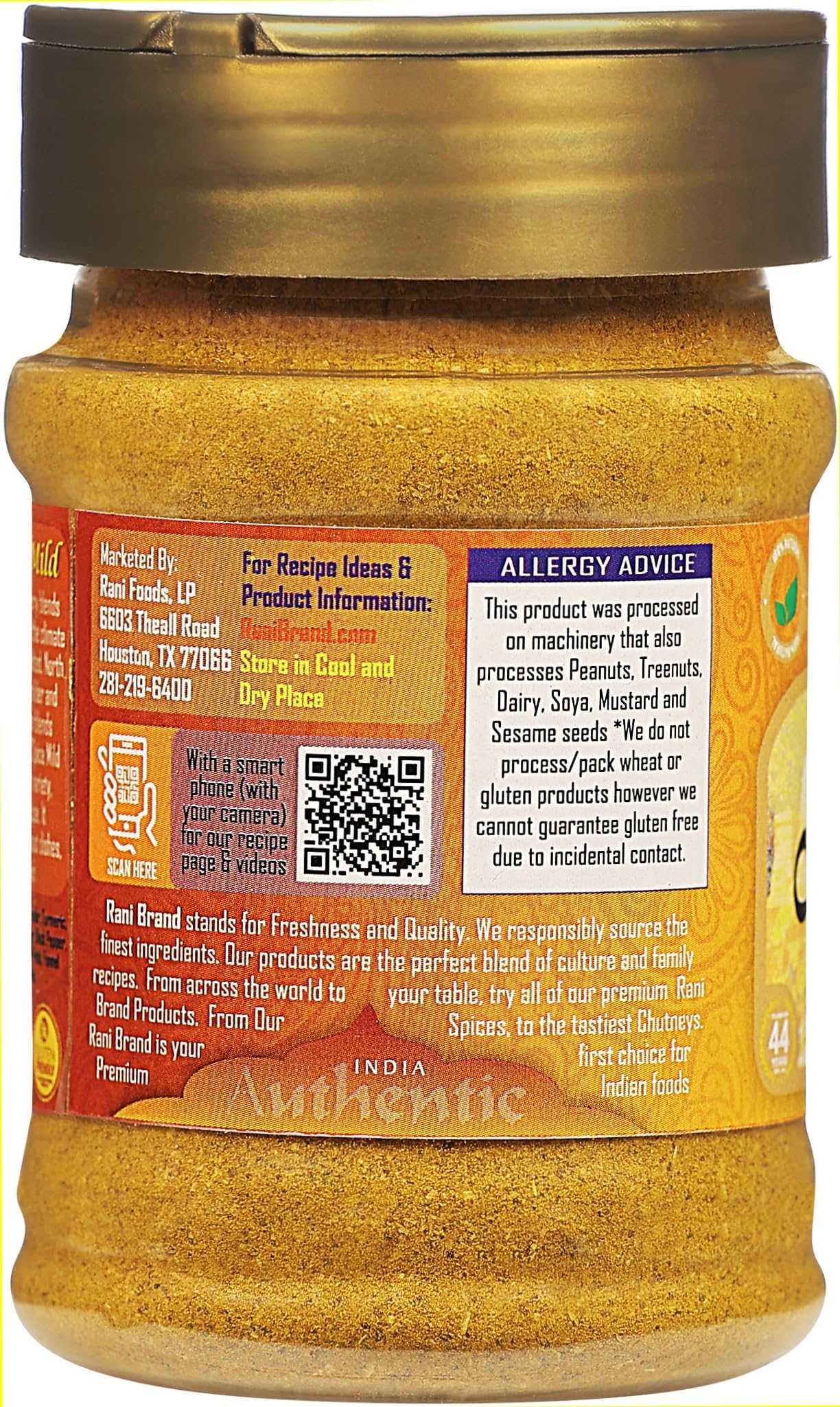 Rani Curry Powder Mild (10-Spice Authentic Indian Blend) 3oz (85g) PET Jar ~ All Natural | Salt-Free | NO Chili or Peppers | Vegan | No Colors | Gluten Friendly | NON-GMO | Kosher | Indian Origin