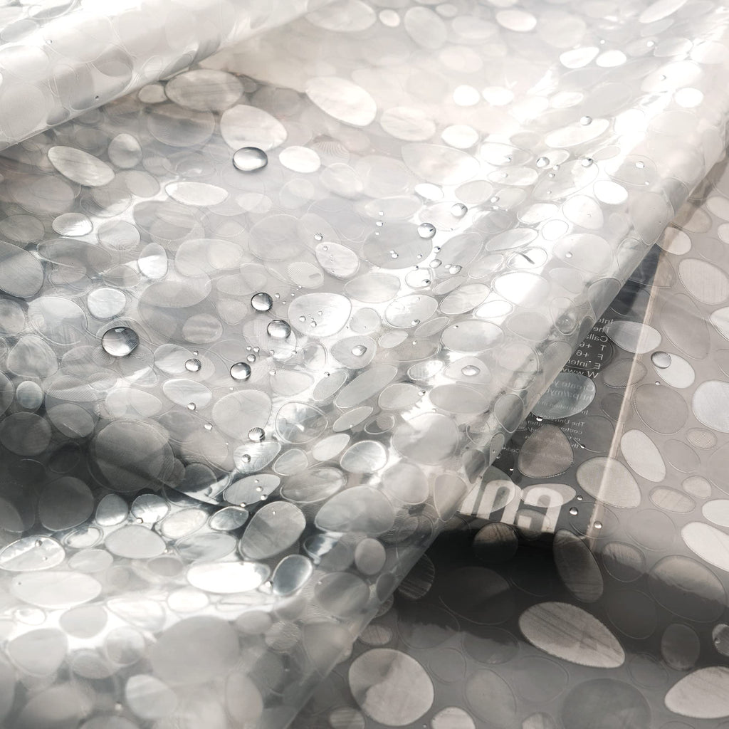 AooHome Eva Small 36x72 Inches Shower Liner, See Through Clear 8 Gauge Bathroom Curtain with Hooks, Bottom Magnets, Water Repellent, Heavy Duty, Rust Proof Grommets