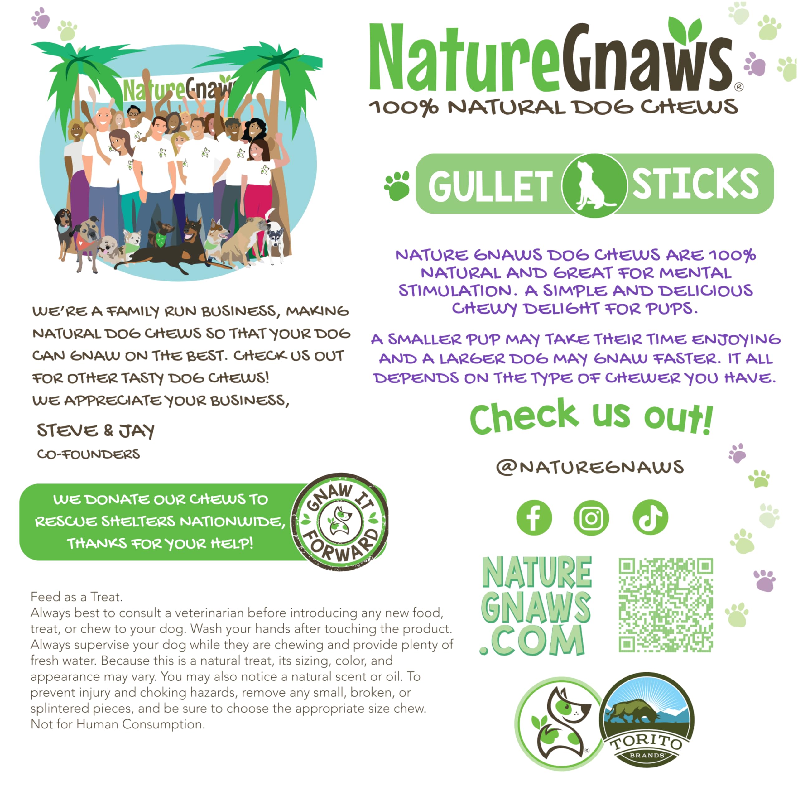 Nature Gnaws Beef Gullet Chews for Small Dogs 4-5" (20 Count) - Natural Beef Jerky Stick Dog Chew Treats - Rawhide Free