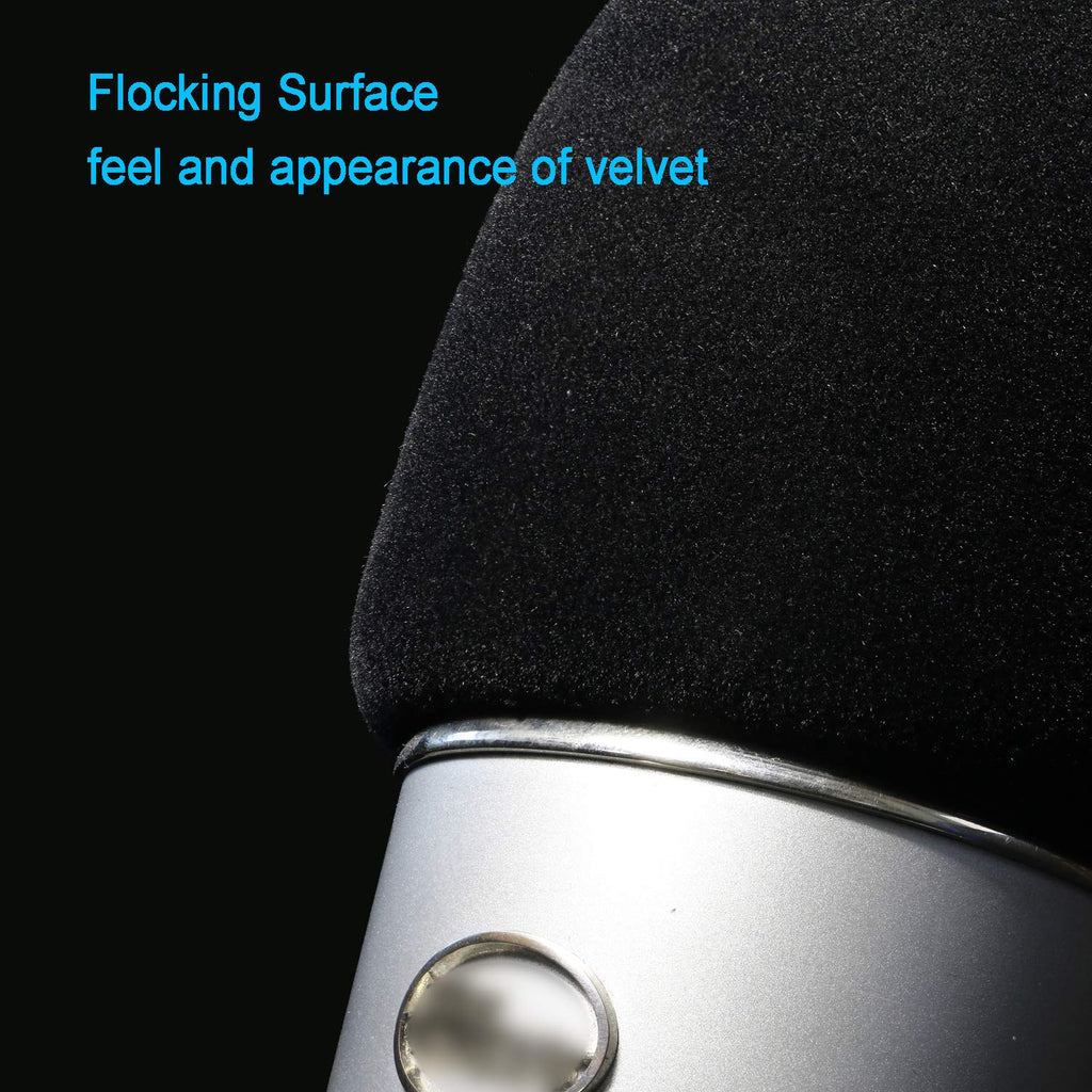 YOUSHARES 2PCS Blue Yeti Pop Filter for Blue Yeti Microphone, Yeti Foam Windscreen with Dead Cat Blue Yeti Mic Cover for Yeti Mic and Blue Yeti Pro USB Microphone