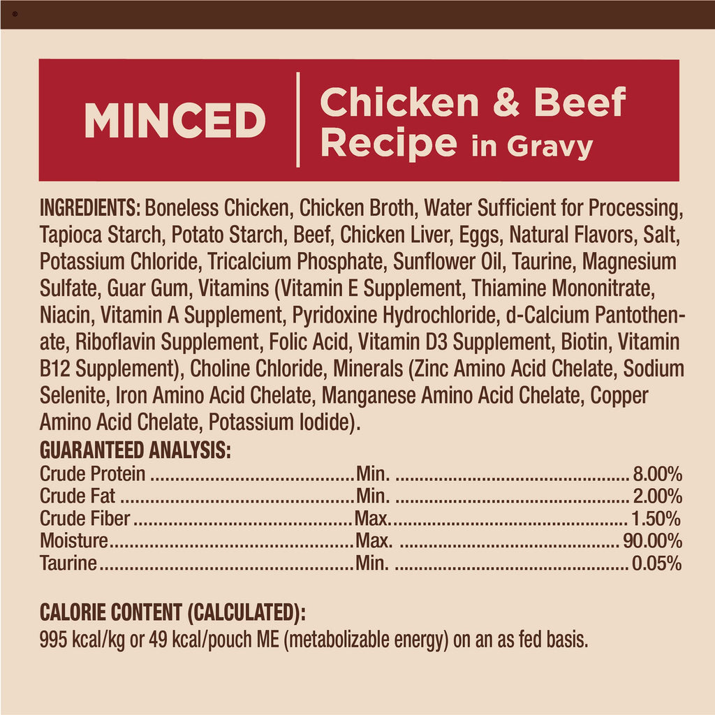 Wellness CORE Tiny Tasters Pate Adult Wet Cat Food, Natural, Protein Rich, Grain Free, Chicken Recipe, 1.75 oz, Pack of 12 Pouches