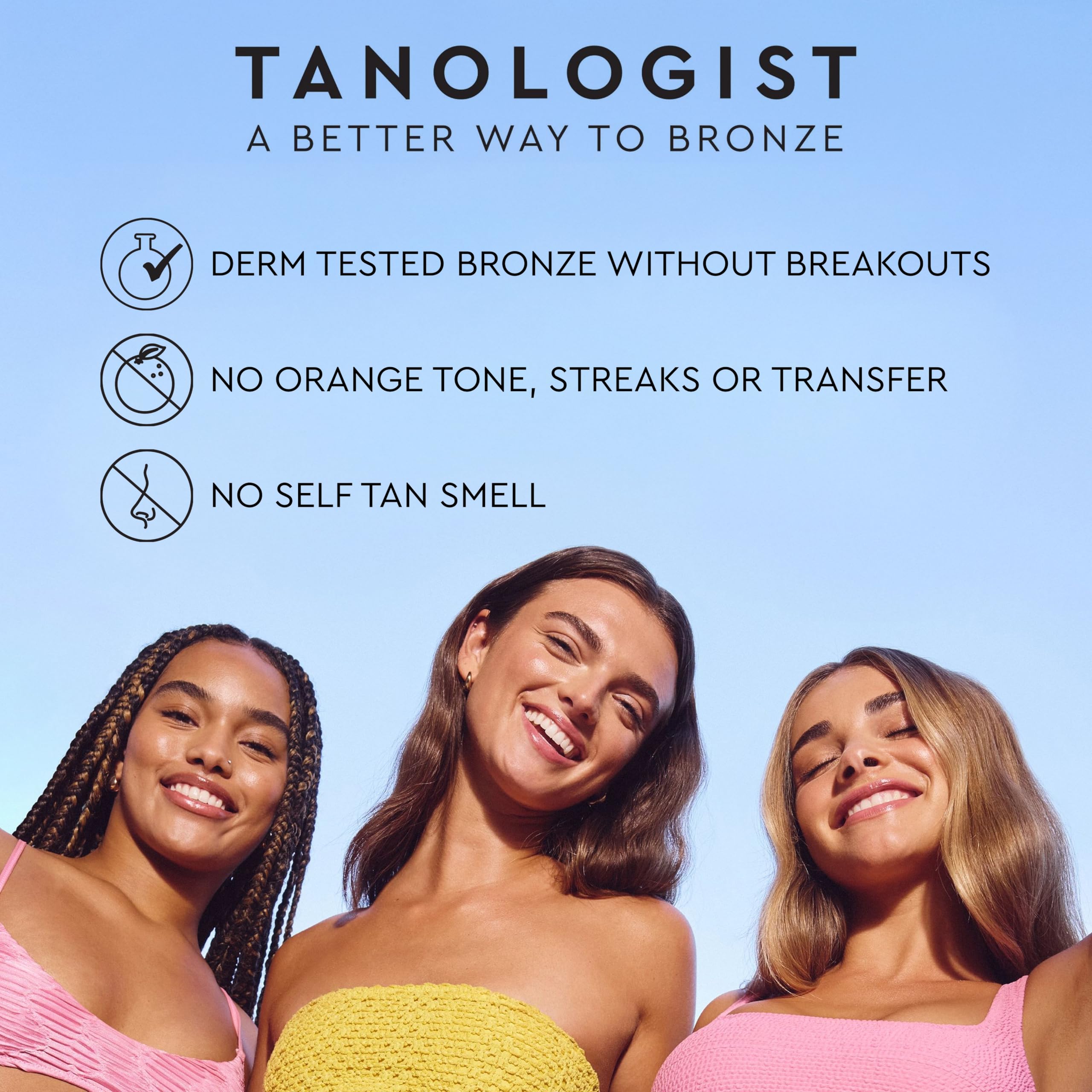Tanologist Dark Self Tan Drops, Streak-Free Body & Face Tanning Drops, No Fake Tan Smell, for Moisturizer & Lotion, Bronzing Face Tanner, Skincare Ingredients, Vegan, 1.01 fl. oz/30 ml Bottle