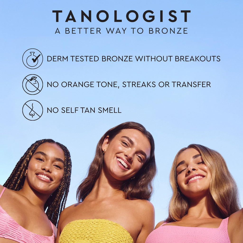 Tanologist Dark Self Tan Drops, Streak-Free Body & Face Tanning Drops, No Fake Tan Smell, for Moisturizer & Lotion, Bronzing Face Tanner, Skincare Ingredients, Vegan, 1.01 fl. oz/30 ml Bottle
