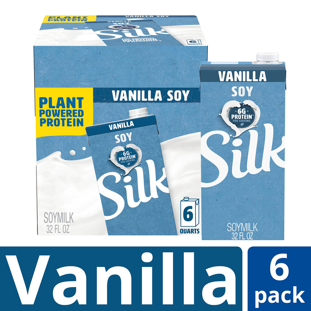 Silk Almond Milk, Vanilla, 8 Ounce (Pack of 12)