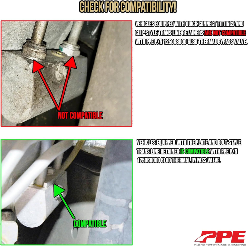 Pacific Performance Engineering PPE Automatic Transmission Fluid Thermal Bypass Valve Compatible with 2014-2018 GM Tahoe Silverado Sierra 1500 Escalade Yukon 6L80 5.3L 6.2L 4.3L 125068000, Black