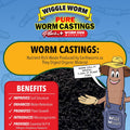 Wiggle Worm 100% Pure Worm Castings Plus Worm Egg Material, 40lb
