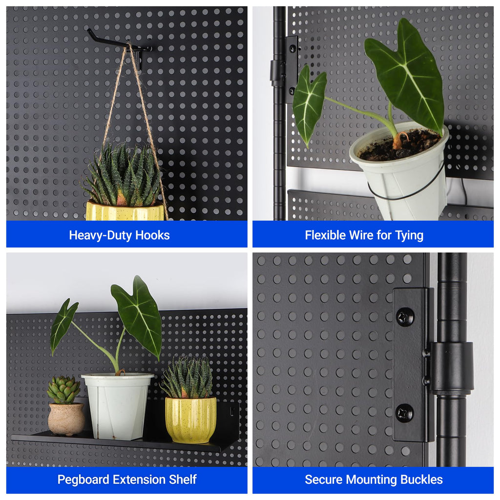 CX2 Plant Stand with Grow Lights for Indoor Plants, 6-Tier Metal Plant Shelf Display Rack with 2FT 150W Full Spectrum Plant Light, 3 Adjustable Spectrum, Timer, for Growing, 29.5x13.8x71IN