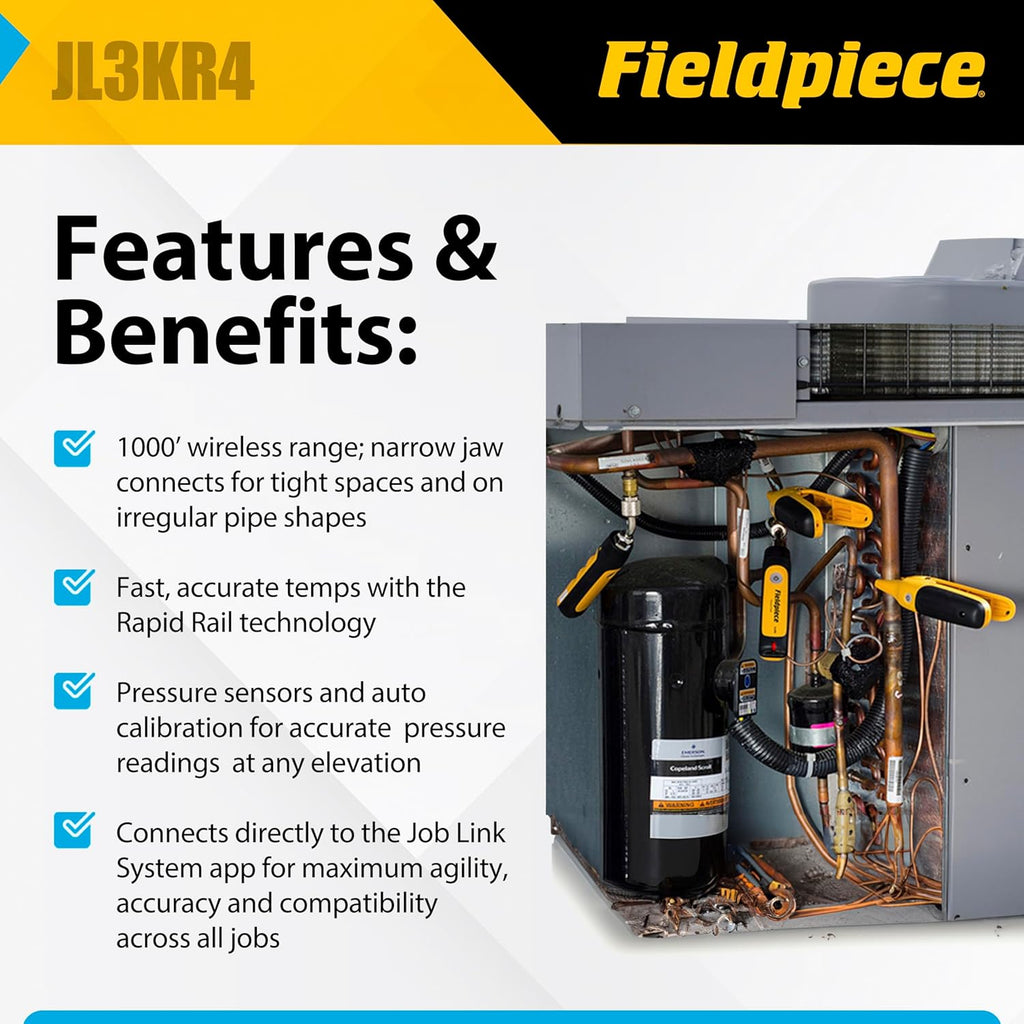 Fieldpiece JL3KR4 HVACR Charge Kit