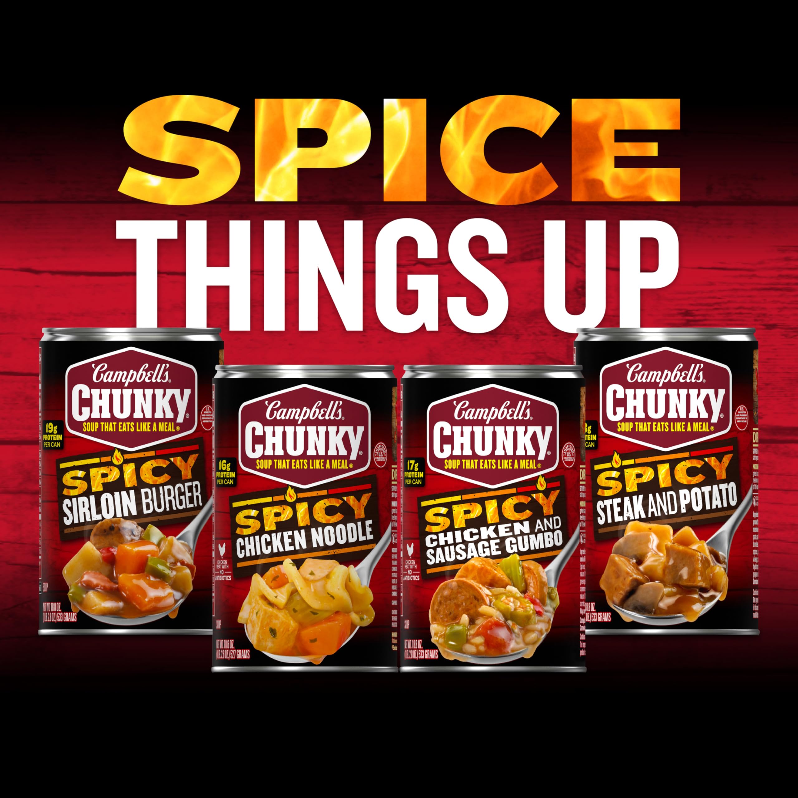 Campbell’s Chunky Soup, Savory Pot Roast Soup, 18.8 oz Can