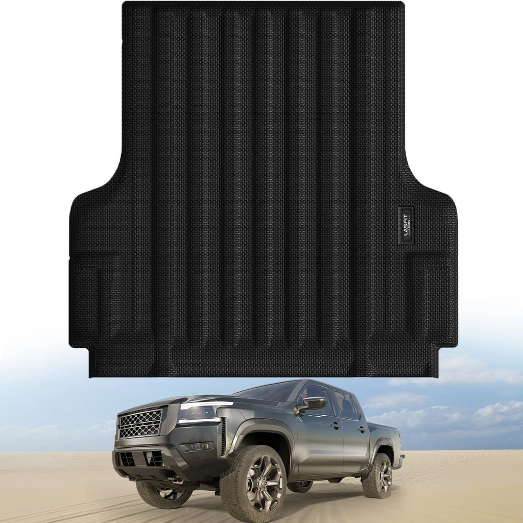 LASFIT Truck Bed Mat for 2009-2016 Ford F250 F350 F450 6.75ft Super Duty 81.9'' Bed Liner(Not fit with Drop-in Bed Liner), TPE 100% All Weather Car Bed Mat for F-250 F-350 F-450,1PCS Black