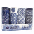 Car Round Canned Tissue Box Cup Holder Facial Tissues,Cylinder Tube Face Towel,4 Canister 3-Ply Car Napkins for Travel Tissue Bulk Fit Home,Office,School by CLOVER