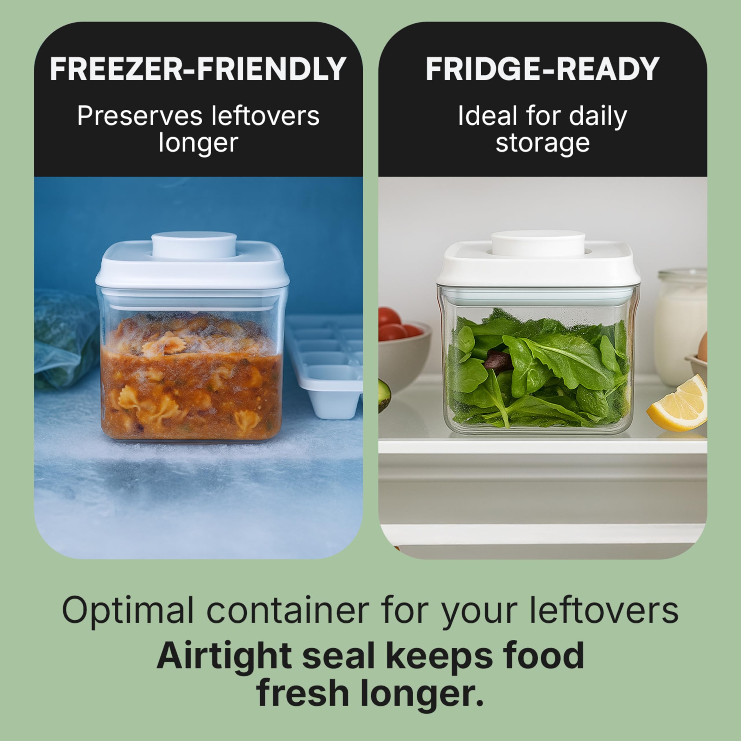 Bop Top Airtight Food Storage Containers with Lid 13.5 Cups / 108 oz | Kitchen Canister Sets | Air Tight Pantry Container | Pop Top Dry Food Storage Containers for Snacks, Sugar, Flour, Baking, Pasta