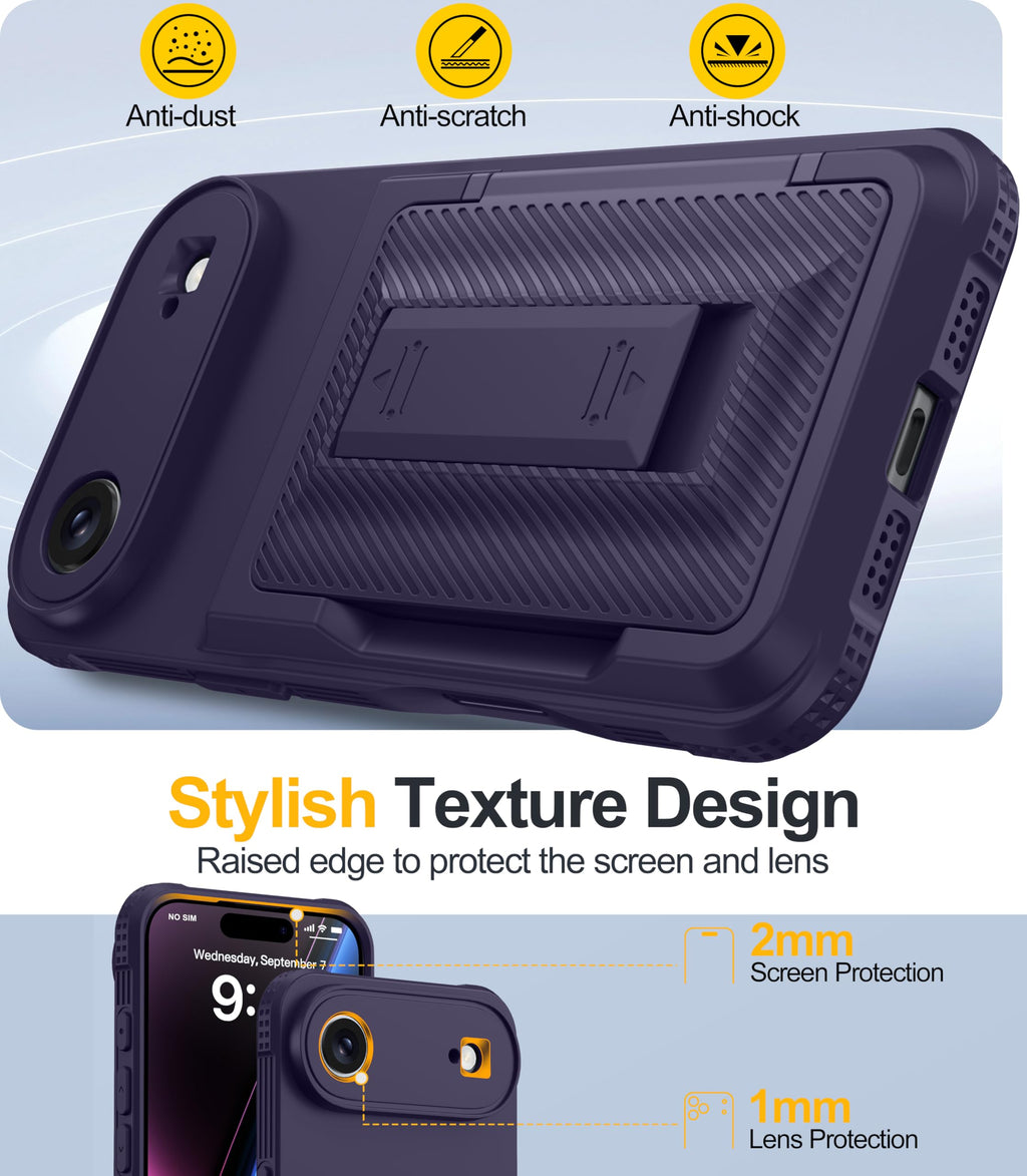 Oneagle Wallet for iPhone 16 Pro Max Case with Card Holder (4-5 Cards) [RFID Blocking] [Privacy Screen Protector] Full Camera Protection & Kickstand, 15FT Shockproof Phone Case for iPhone 16 Pro Max