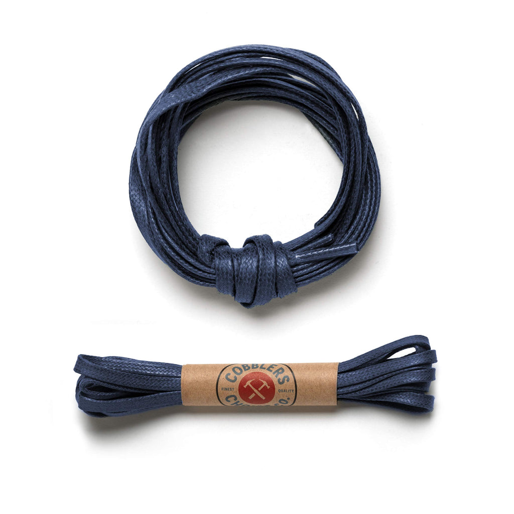 Premium Flat Waxed Cotton Boot Laces - Cobbler's Choice Shoe Laces - Durable and Beautiful!