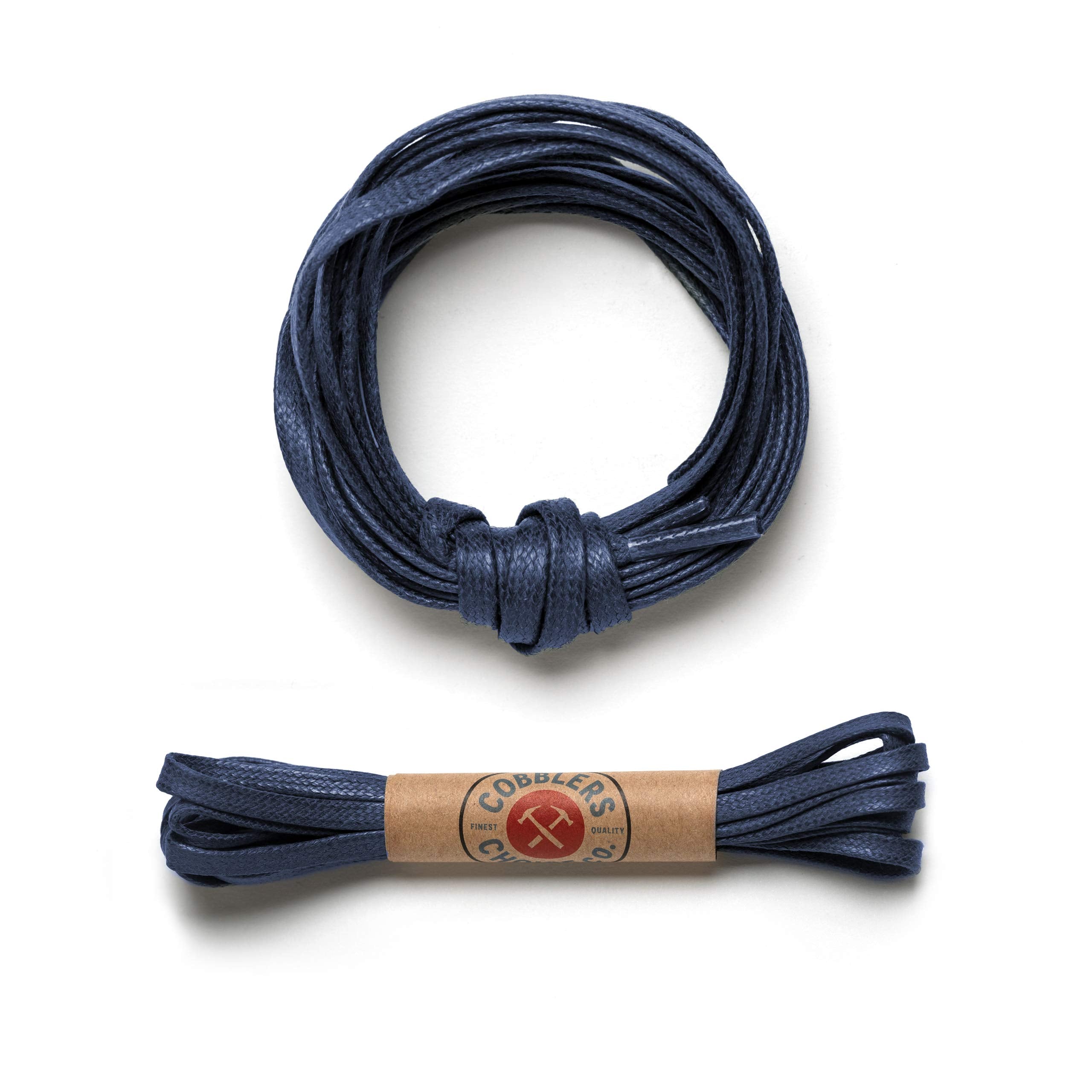 Premium Flat Waxed Cotton Boot Laces - Cobbler's Choice Shoe Laces - Durable and Beautiful!