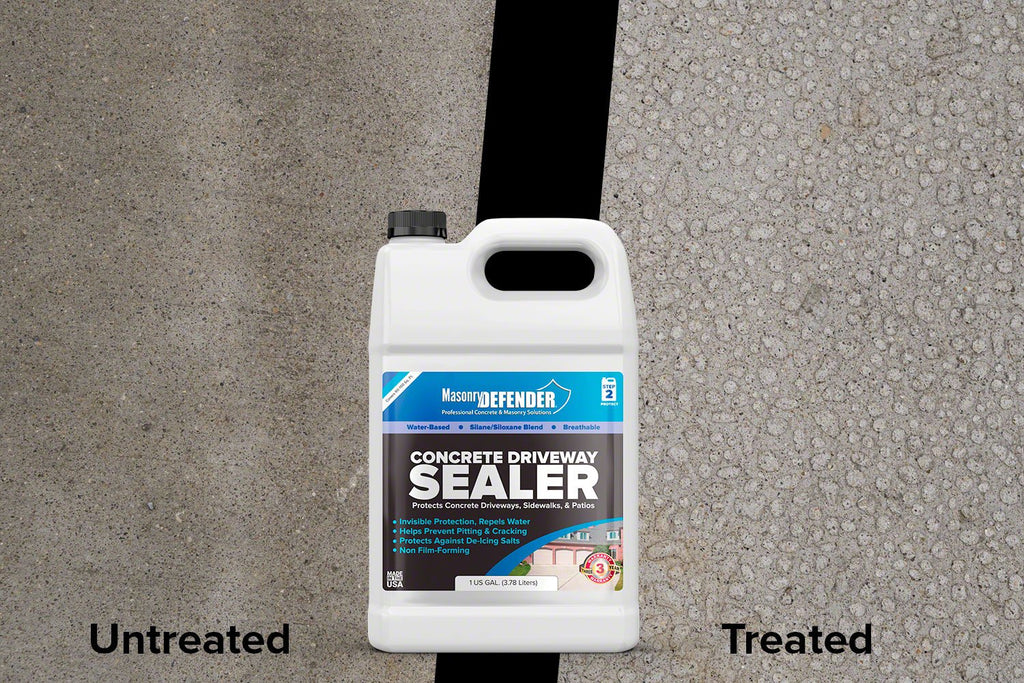 MasonryDefender Concrete Sealer - Deep Penetrating Water Repellent, Silane Siloxane - 1 Gallon