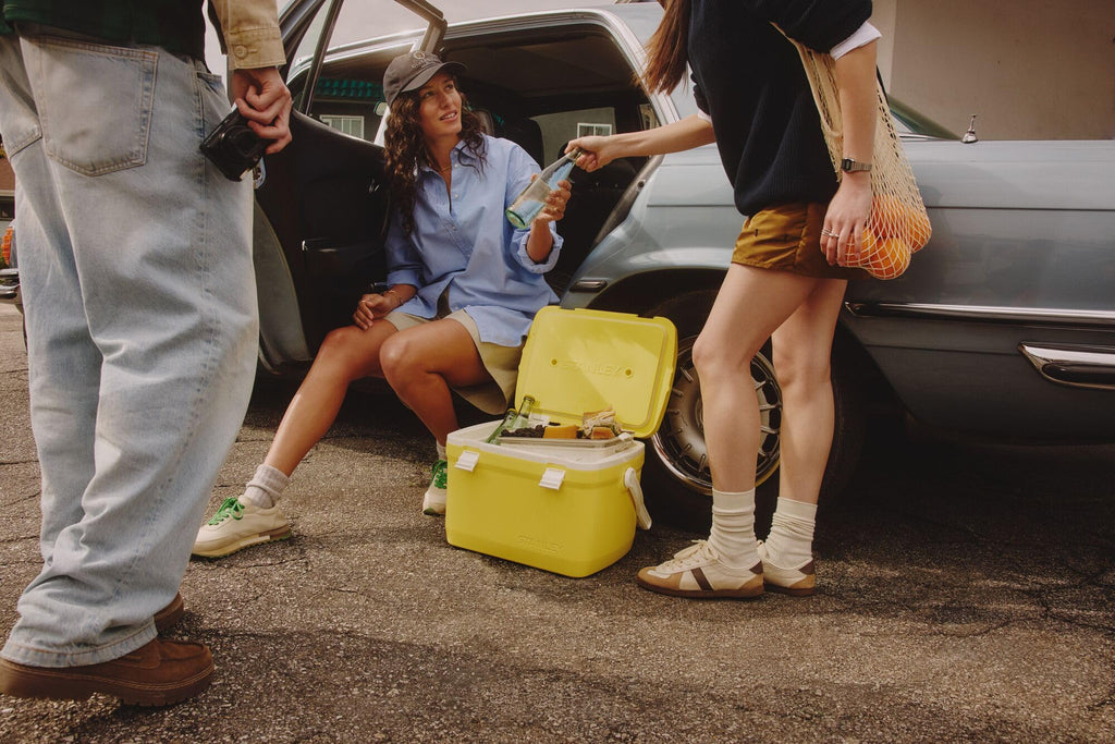 Stanley Adventure Outdoor Cooler 16 qt | Heavy Duty Outdoor Camping Cooler with Easy Carry Handle | BPA-Free | Azure