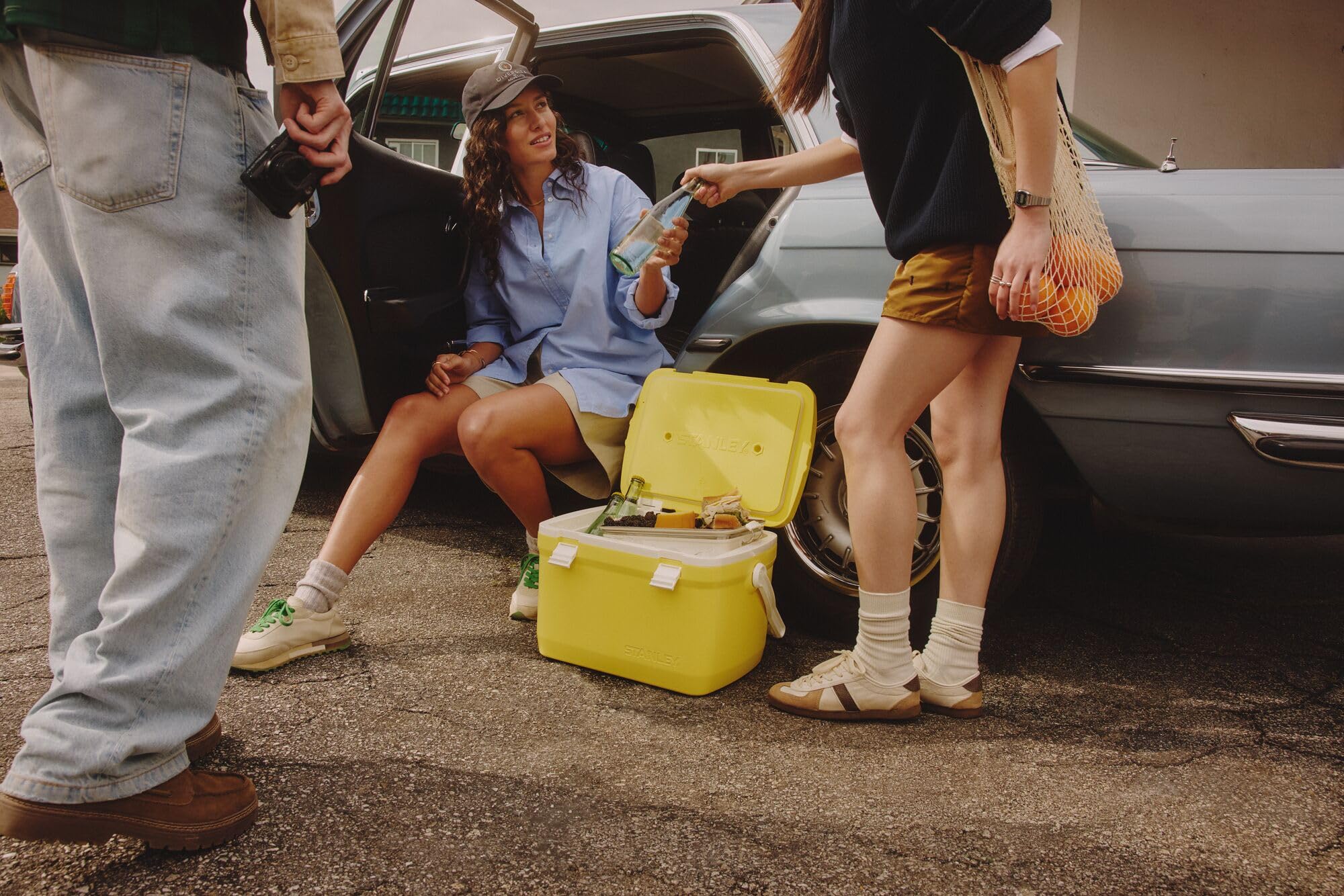 Stanley Adventure Outdoor Cooler 16 qt | Heavy Duty Outdoor Camping Cooler with Easy Carry Handle | BPA-Free | Azure