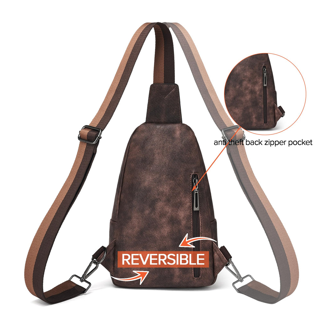Sling Bag Crossbody Bags for Women Small Cross Body Bag Fanny Packs Chest Sling Purse for Daily Travel Leisure Sport