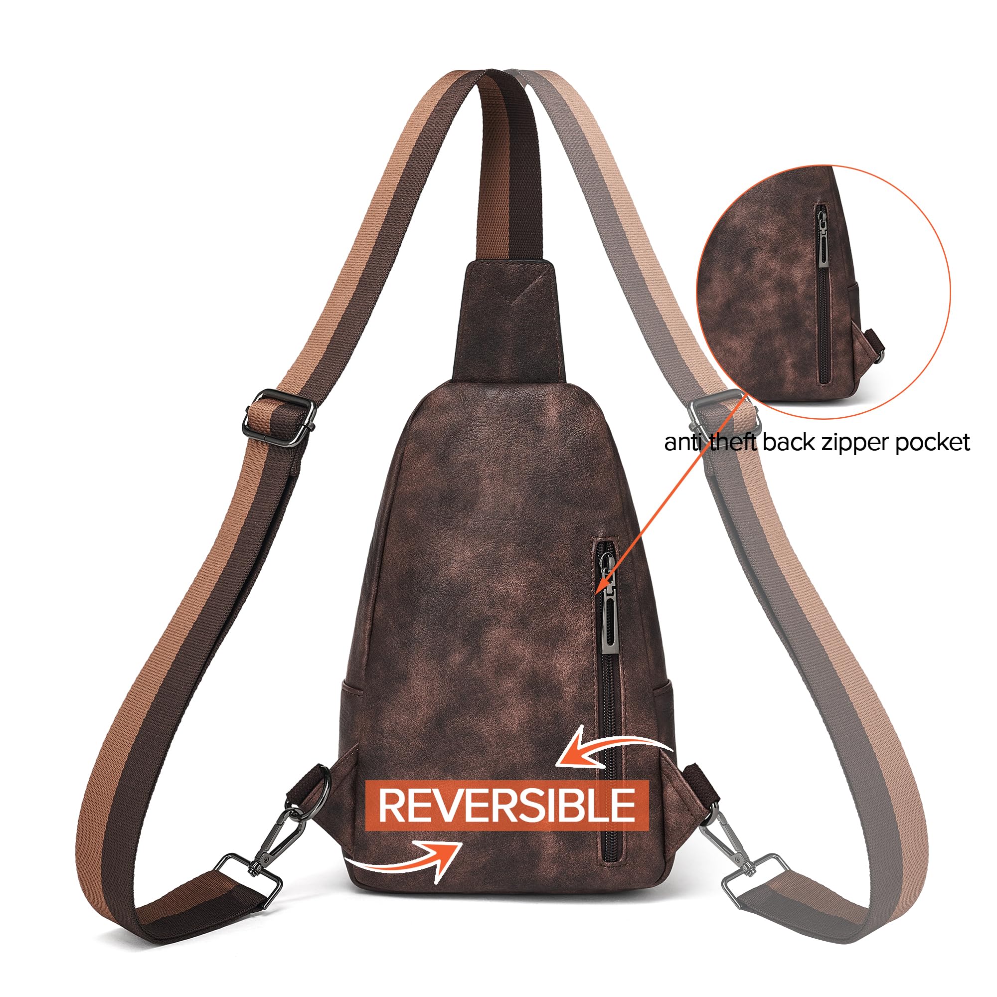 Sling Bag Crossbody Bags for Women Small Cross Body Bag Fanny Packs Chest Sling Purse for Daily Travel Leisure Sport