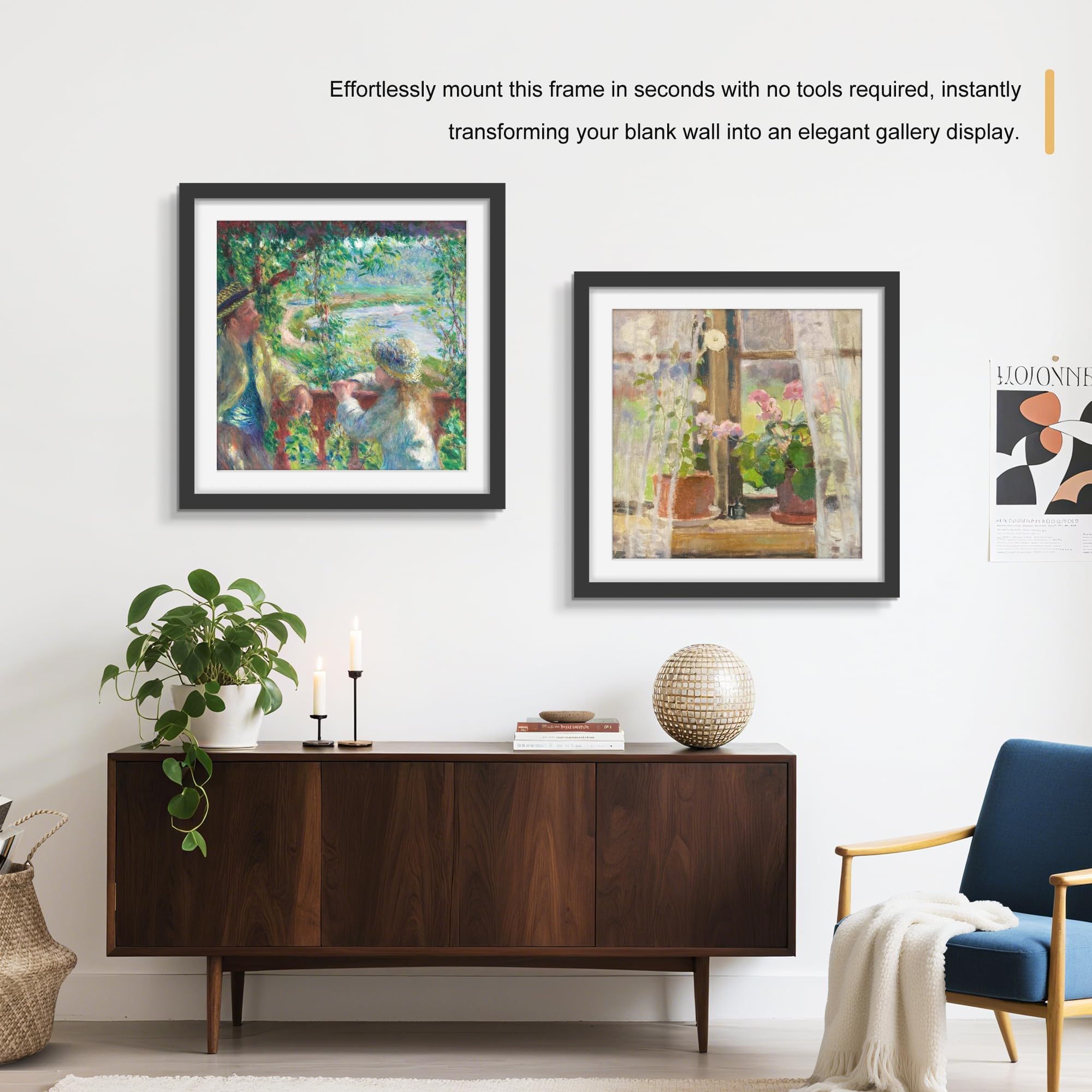 Picrit 24x34 Black Poster Frame 7 Pack, Display Pictures 20x30 Picture with Mat or 24 x 34 without Mat for Horizontal or Vertical Wall Mounting, Wall Gallery Photo Frames