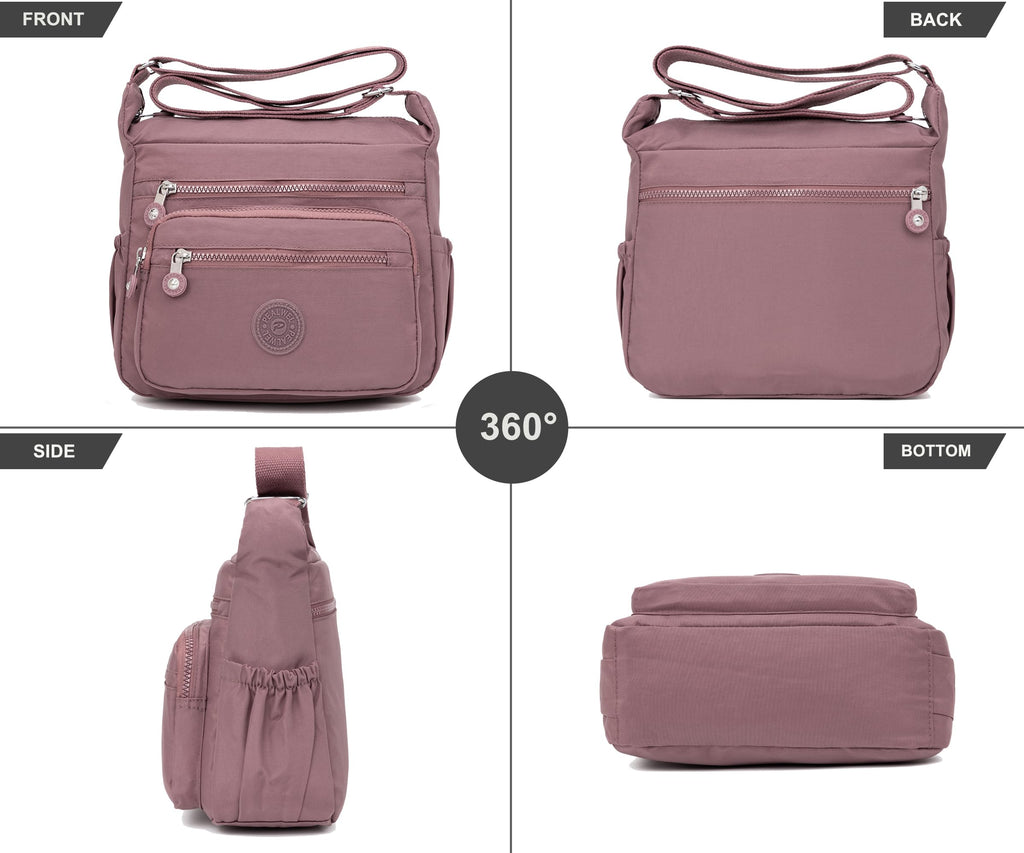 Pealwel Women Shoulder Handbag Roomy Multiple Pockets Bag Ladies Crossbody Purse Tote Top Handle Satchel