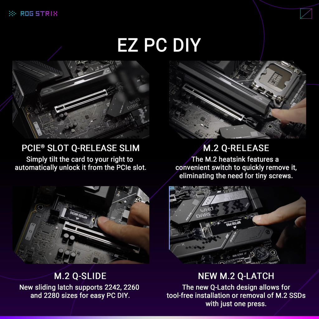 ASUS ROG Strix Z790-E Gaming WiFi 6E LGA 1700(Intel 14th,13th&12th Gen) ATX gaming motherboard(PCIe 5.0, DDR5,18+1 power stages,2.5 Gb LAN,Thunderbolt 4,5xM.2, 1xPCIe 5.0 M.2,Front panel USB 3.2 port)