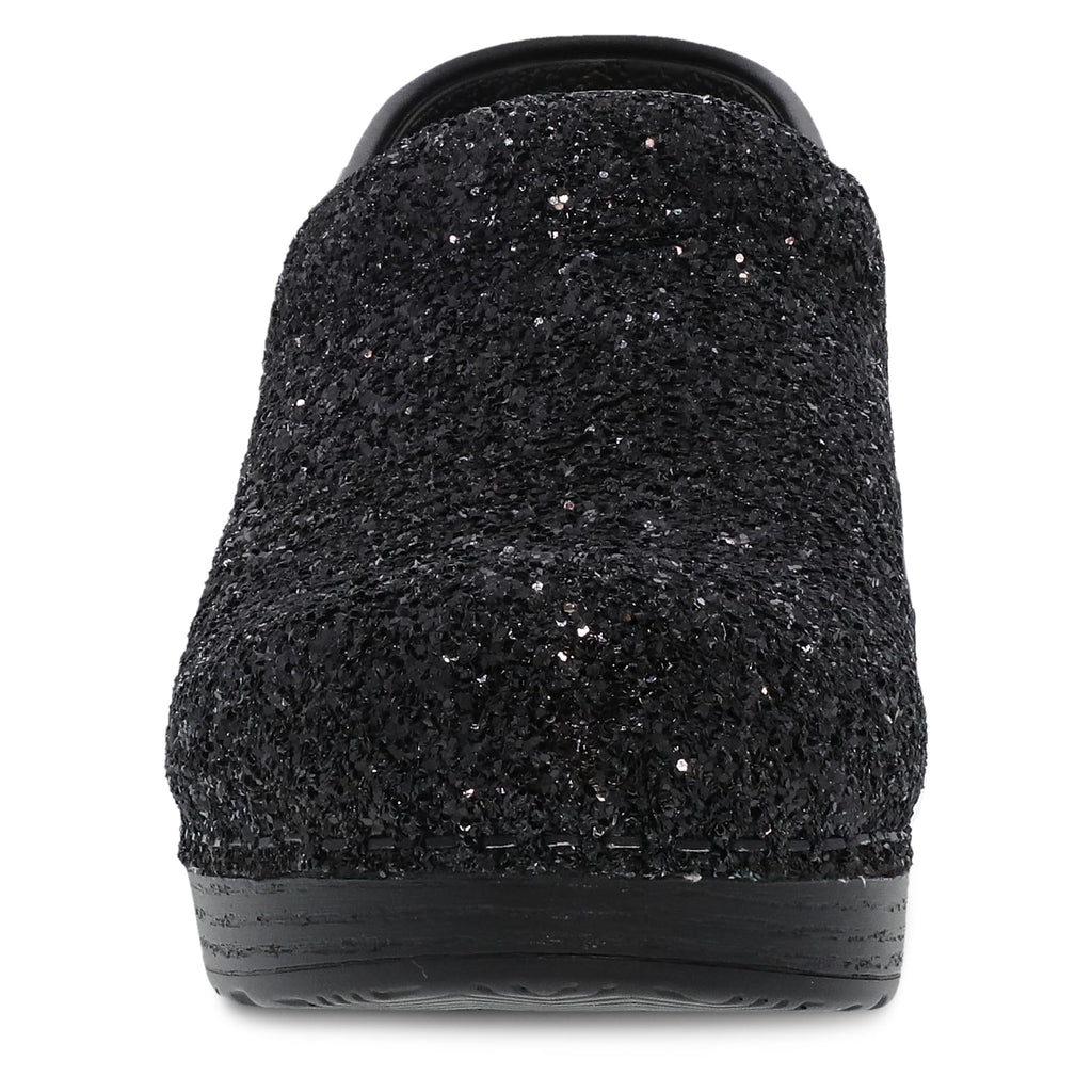 Dansko Professional Glitter Slip-On Clogs for Women – Rocker Sole and Arch Support for Comfort – Shiny and Stylish Glitter Uppers