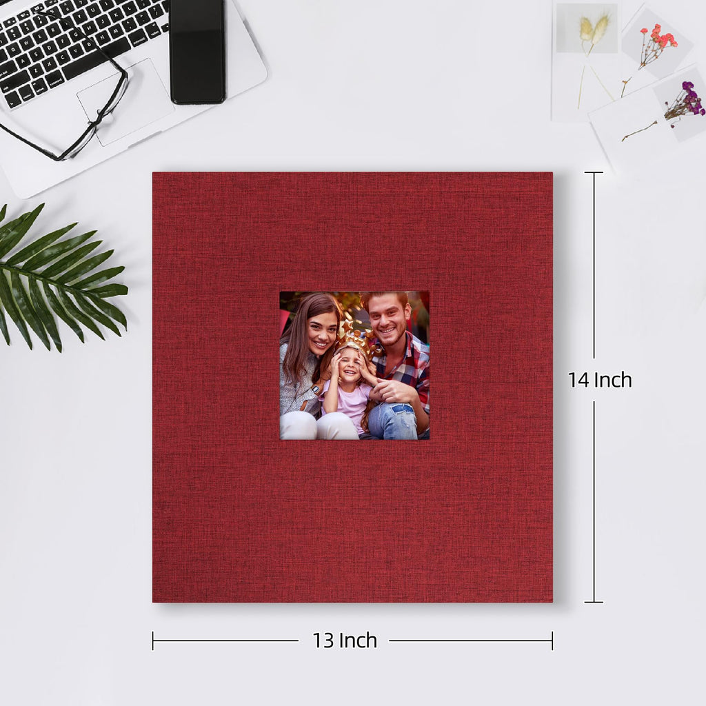 Mublalbum Small Photo Album 4x6 100 Photos Linen Cover Picture Book with Horizontal Pockets for Wedding Family Anniversary and Baby (Beige)