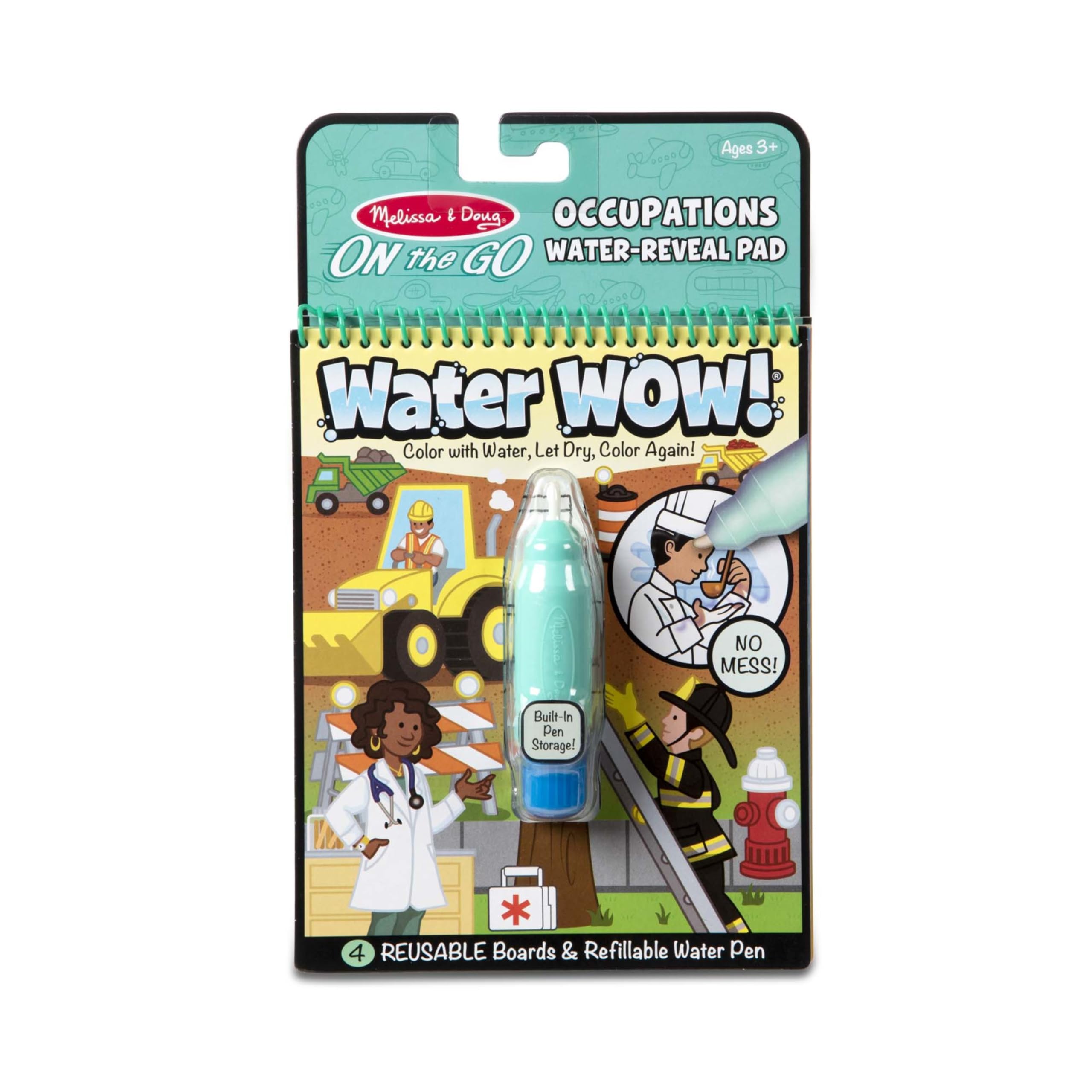 Melissa & Doug On The Go Water Wow! Reusable Water-Reveal Activity Pad – Adventure
