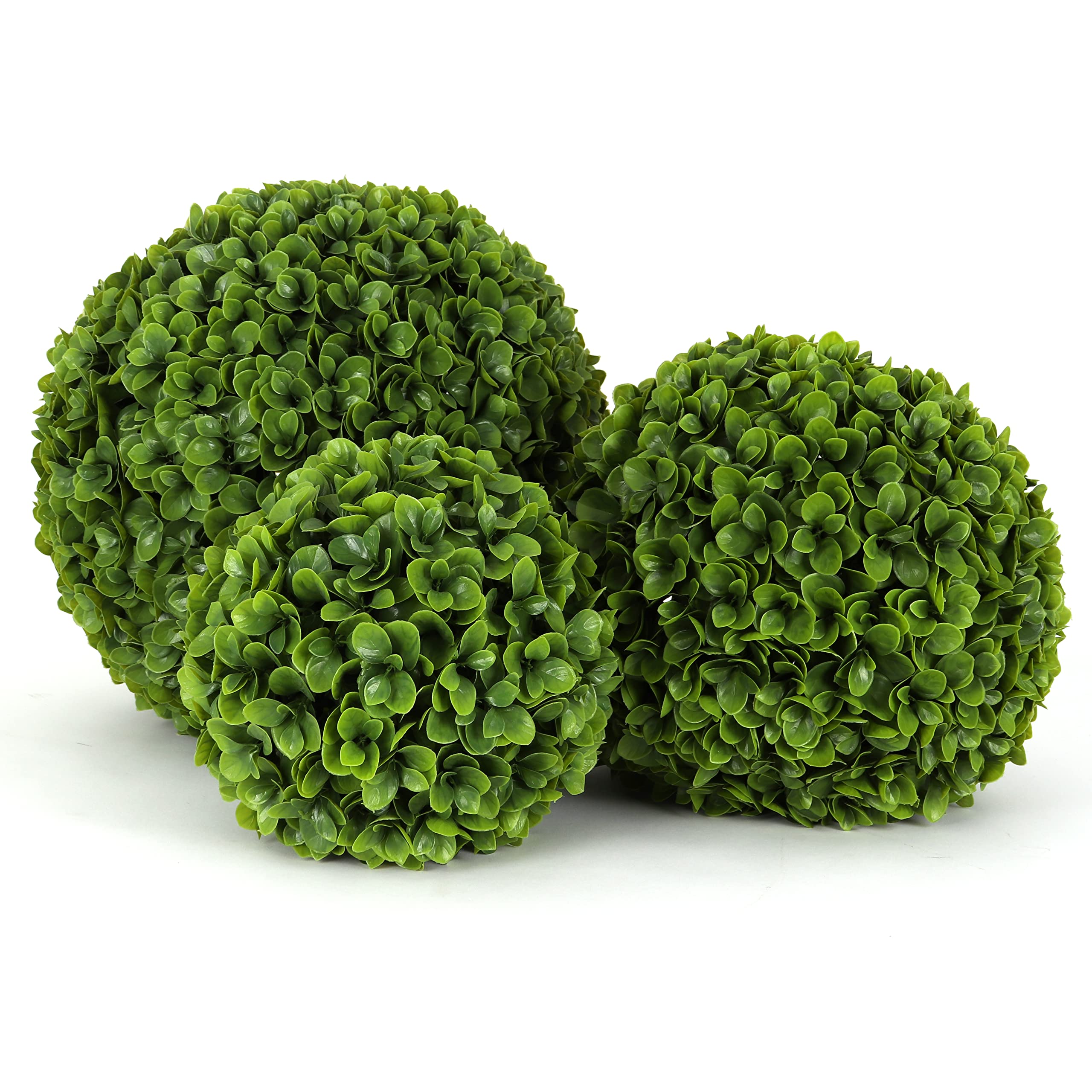 3rd Street Inn XL Baby's Breath Topiary Ball - Artificial Plant Set - Indoor/Outdoor Wedding Party Decor - Faux Foliage Garden Sphere - Tree and Bush Substitute (19")