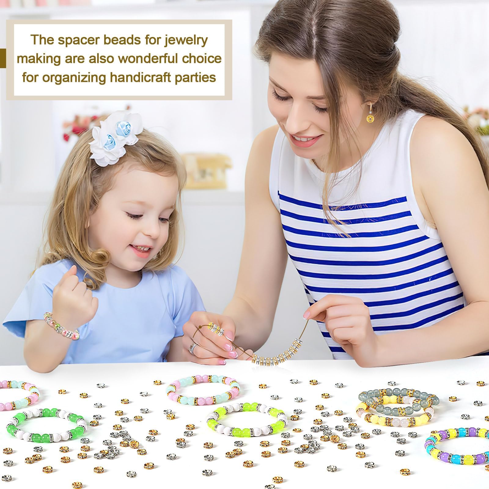 Augshy 700PCS White Letter Beads Alphabet Beads for Making DIY (6mm) | Premium Acrylic Cube Shape, Ideal Bracelets and Keychains, Large Hole Design for Easy Paracord Threading