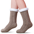 SDBING Women's Winter Super Soft Warm Cozy Fleece Lined Fuzzy Slipper Socks with Grippers