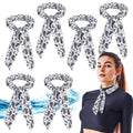 Coume 6 Pack Cooling Neck Wraps Neck Cooler Ice Bandanas Scarf for Hot Weather Summer Ultra Running Walking Riding Women Men