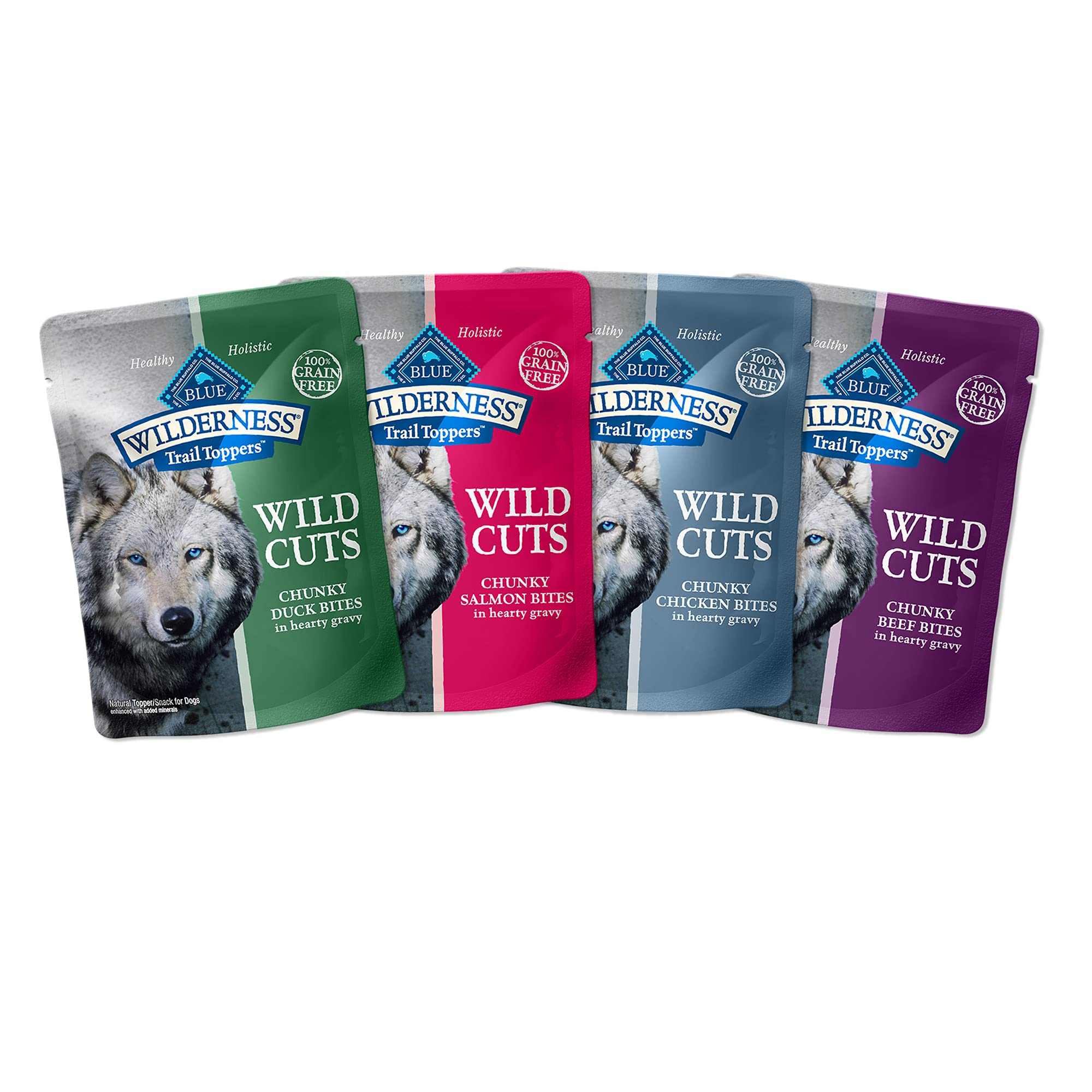 Blue Buffalo Wilderness Wild Cuts Trail Toppers Chunky Bites In Hearty Gravy - Beef - 3 Oz