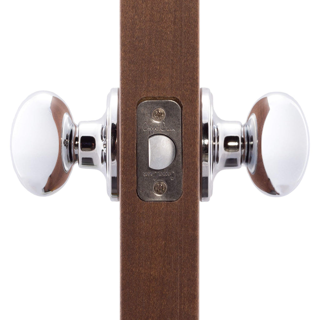Copper Creek EK2090BC Egg Door Knob, Dummy Function, 1 Pack, in Black
