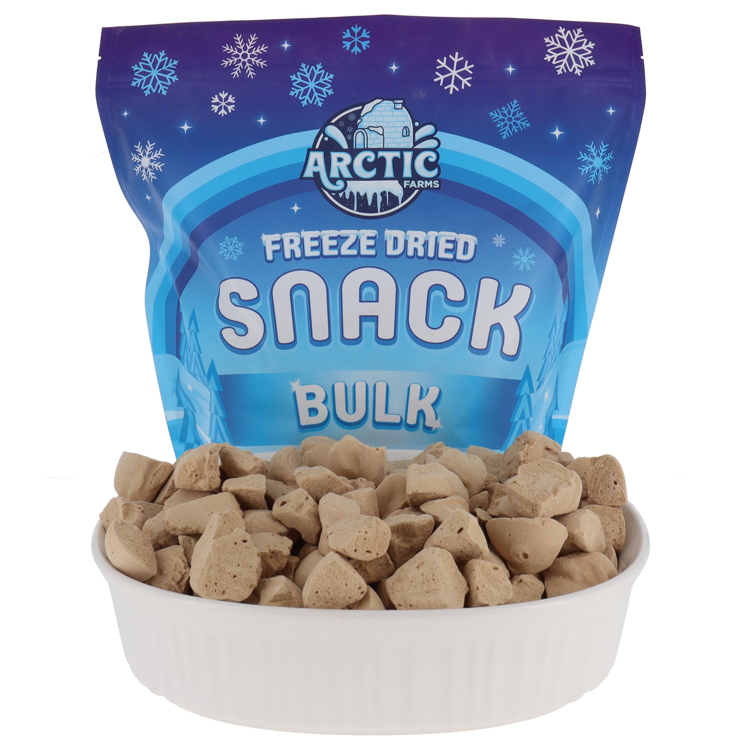 Arctic Farms Freeze Dried Ice Cream Bits Bagged and Boxed - Does Not Melt (1lb, S'mores)