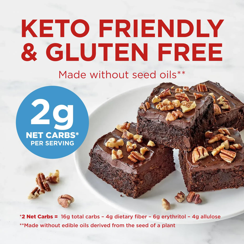 Duncan Hines Keto Friendly Chewy Fudge Brownie Mix, Gluten Free, 10 oz.